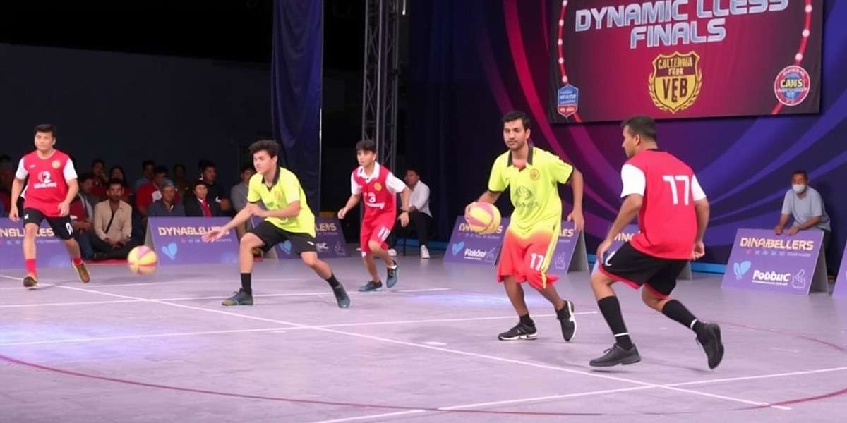 Dynamic Dribblers - Competitive Tournaments Dynamic Dribblers national tournament finals in Mumbai with players competing on stage